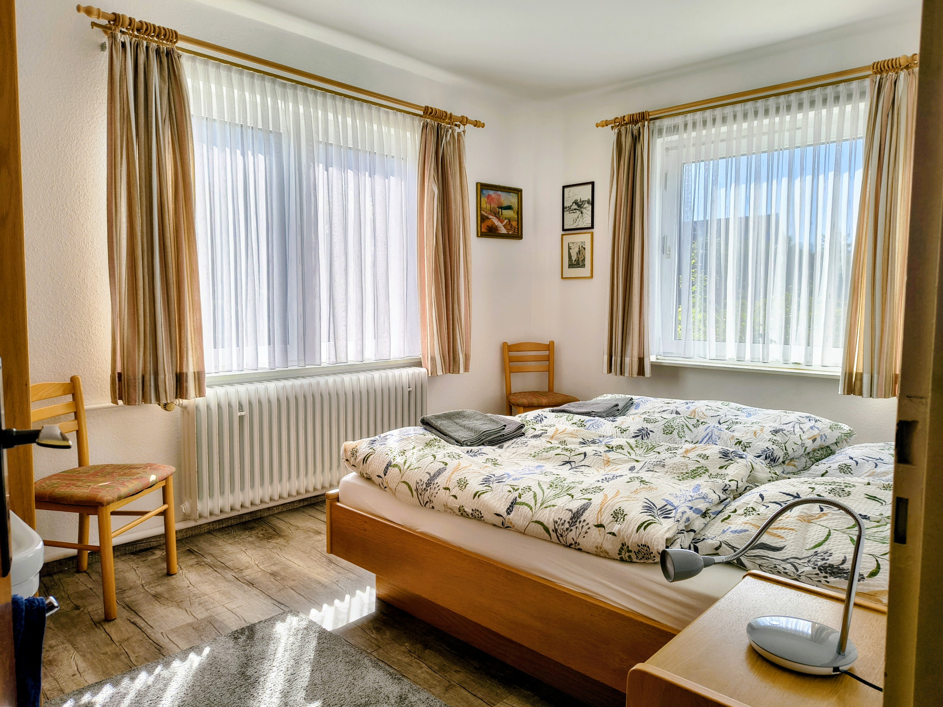 Zweites Schlafzimmer mit Doppelbett